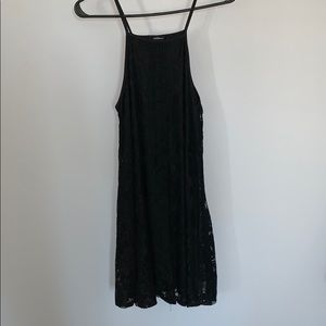 black lace dress